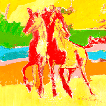 martine-favre-artiste-montreal-quebec-local-deco-design-murale-reproduction-canevas-cadre-chevaux
