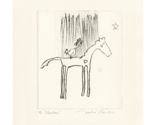 martine-favre-artiste-gravure-croquis-carte-souhaits-poney-elevation